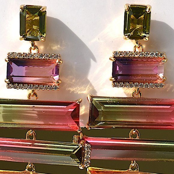 kate spade | geo gems statement earrings - Picture 4 of 5